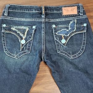 Robin's‎ Jean SB8369 Studded Straight Leg Stitches